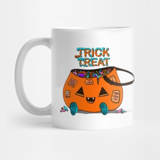 Trick or Treat Halloween pumpkin Mug